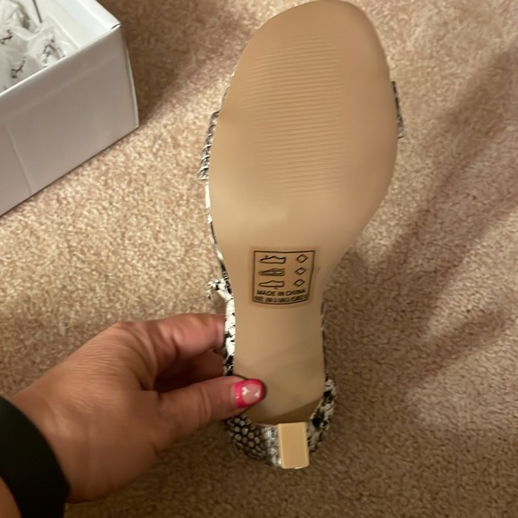 Qupid hurst-01, black/white sexy heel - Picture 4 of 7